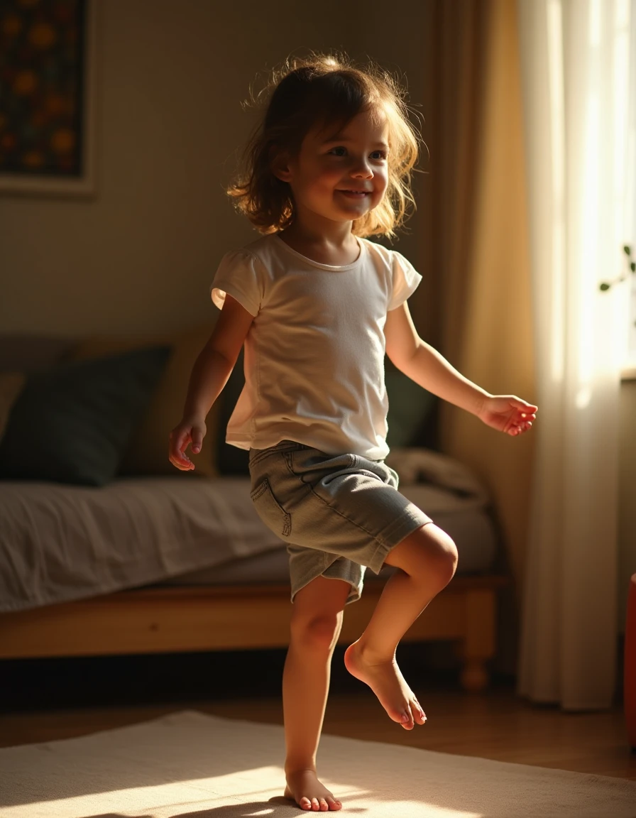 Un enfant en plein apprentissage